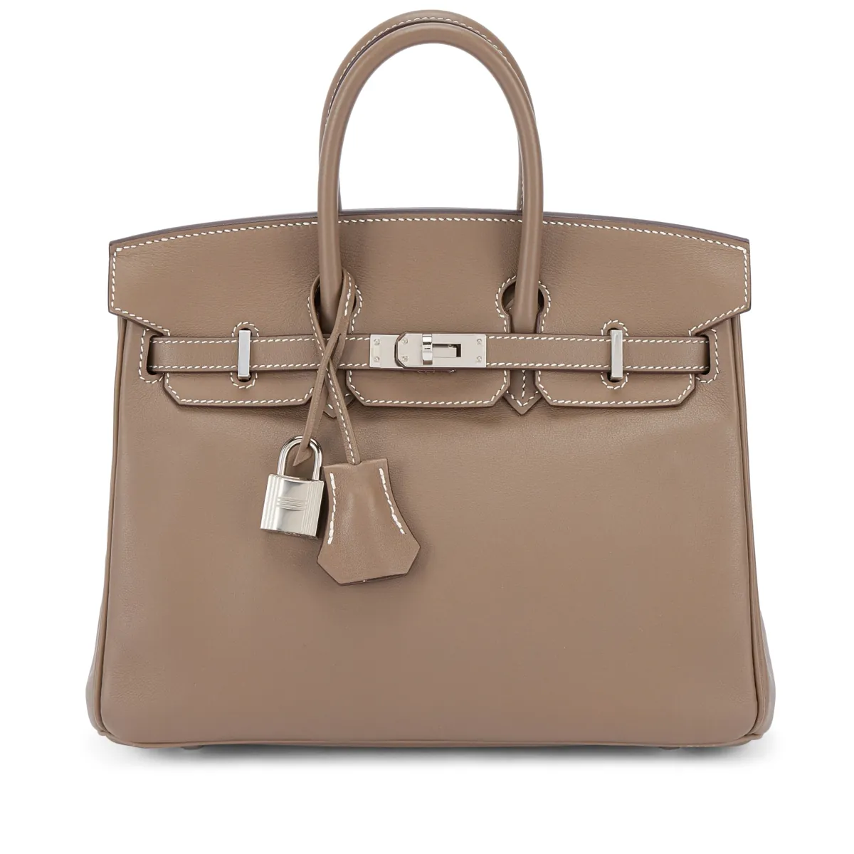 Hermès Etoupe Swift Birkin 25 Palladium Hardware, 2020