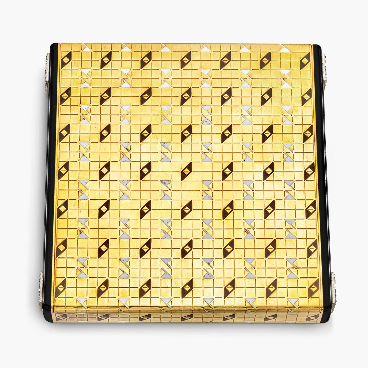 Cartier Art Deco Gold, Enamel and Diamond Cigarette Case