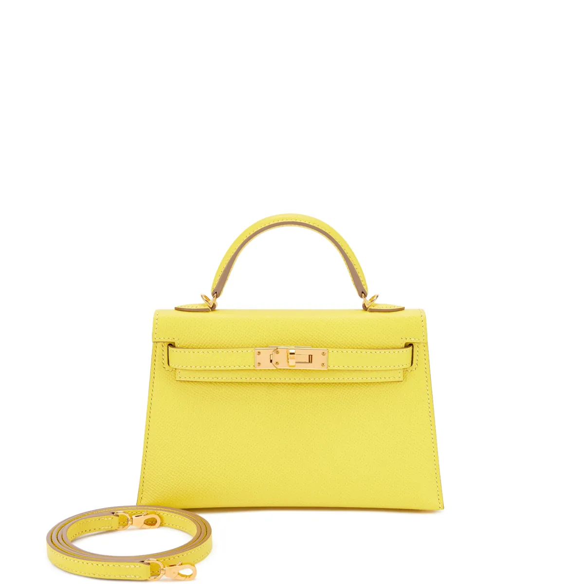 Hermès Lime Epsom Mini Kelly II 20 Gold Hardware, 2019