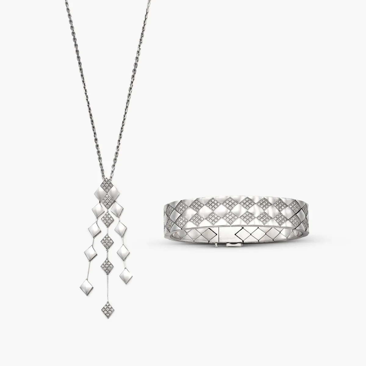 Chanel White Gold and Diamond Demi-Parure