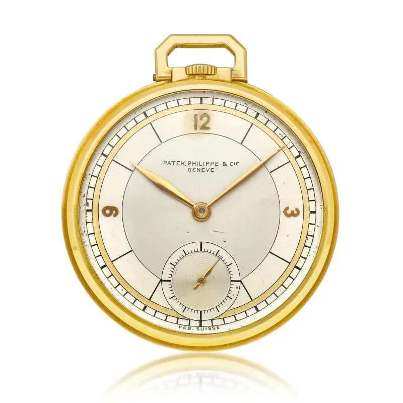 Patek Philippe & Cie. Genève Patek Philippe & Cie. A yellow gold mechanical openface keyless watch with sector dial. Made in 1931