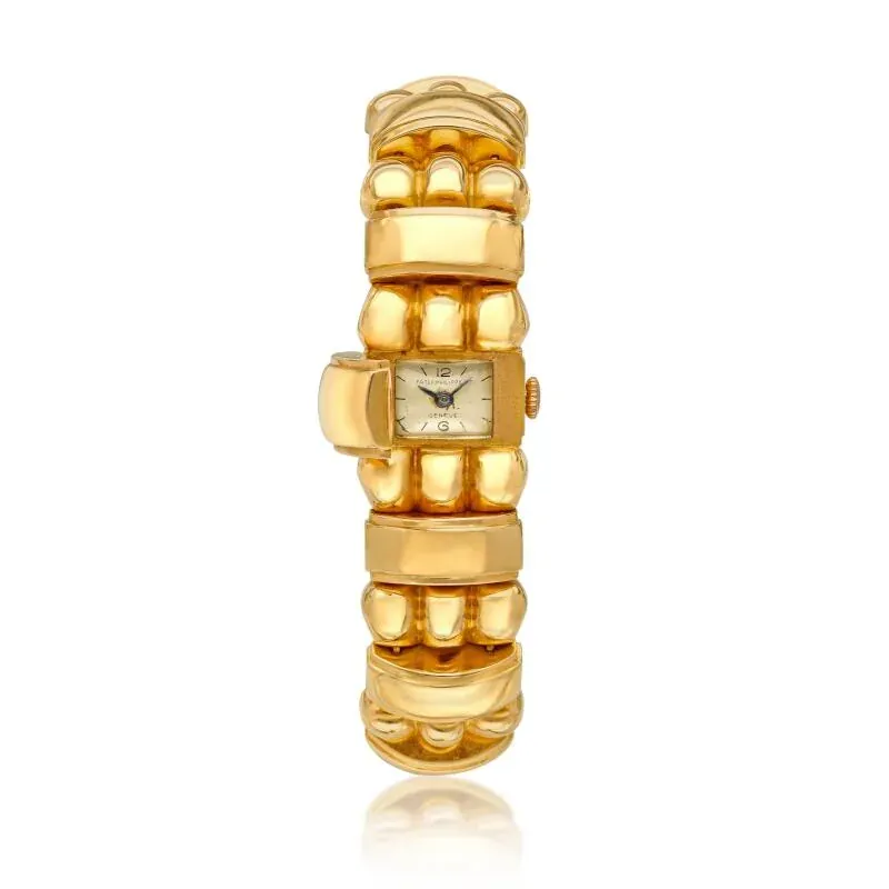 Patek Philippe & Co. Patek Philippe & Co. A rose gold manual wind bracelet with concealed dial. Circa 1940