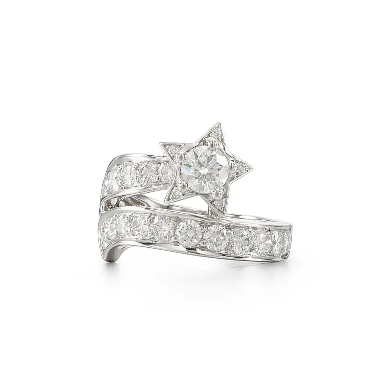 Chanel White Gold and Diamond Comète Ring