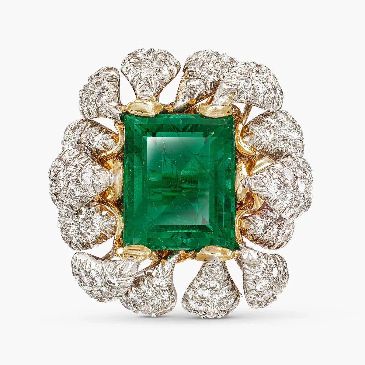 Schlumberger for Tiffany & Co. Emerald and Diamond Ring